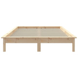 Cadre de lit sans matelas 140x200 cm bois massif