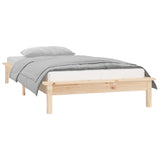 Cadre de lit à LED sans matelas 90x200 cm bois massif