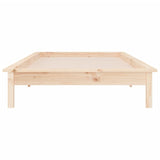 Cadre de lit à LED sans matelas 90x200 cm bois massif