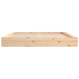 Cadre de lit sans matelas 200x200 cm bois massif