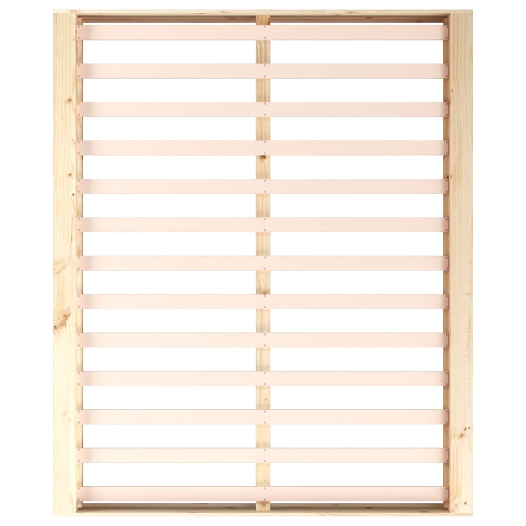 Cadre de lit sans matelas 200x200 cm bois massif