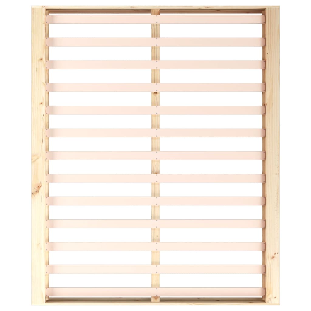 Cadre de lit sans matelas 180x200 cm bois massif