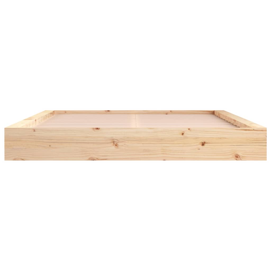 Cadre de lit sans matelas 160x200 cm bois massif