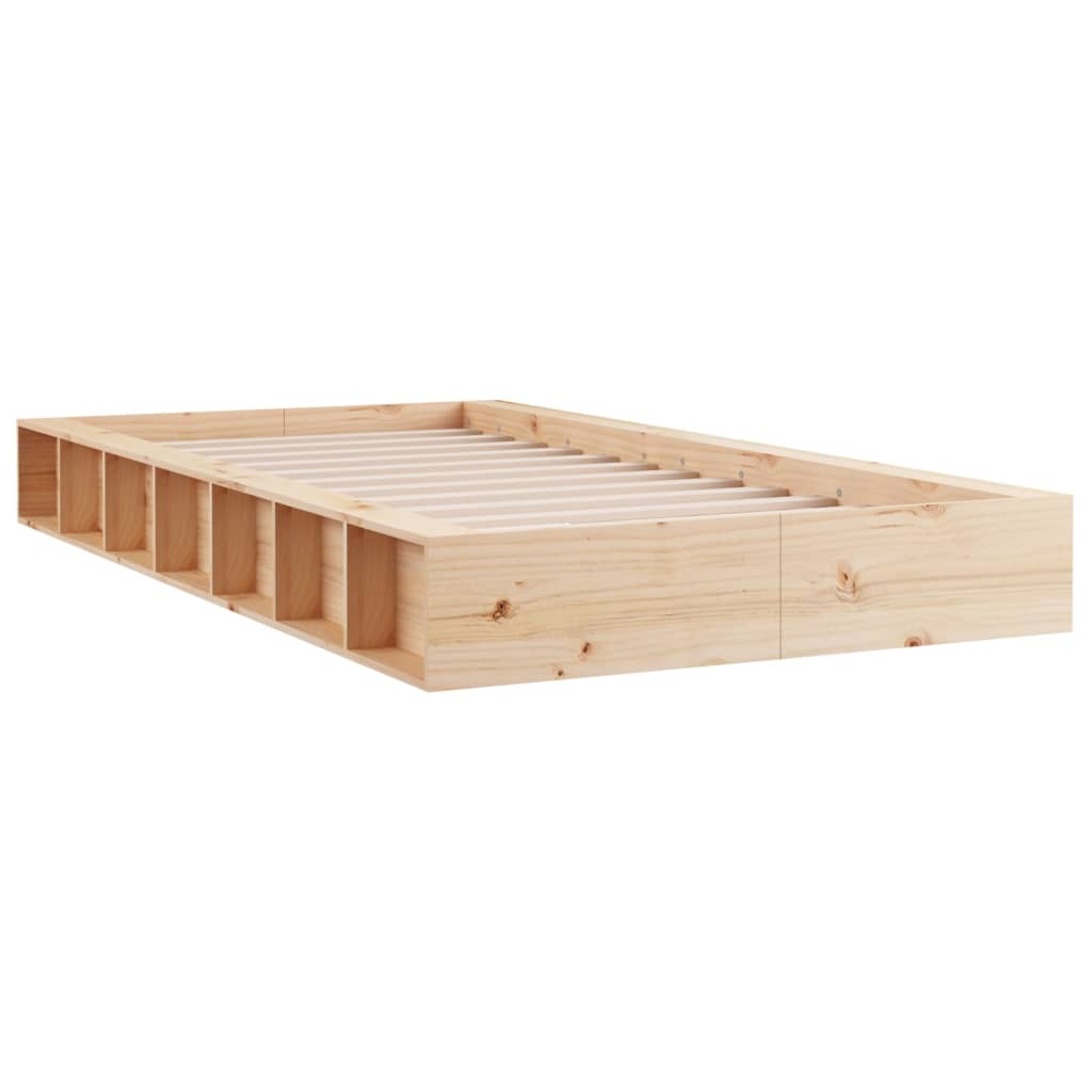 Cadre de lit sans matelas 100x200 cm bois massif