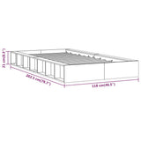 Cadre de lit sans matelas 100x200 cm bois massif