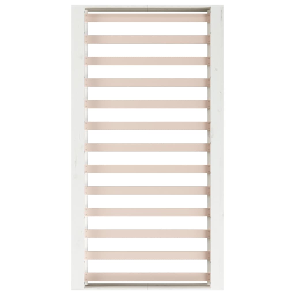 Cadre de lit sans matelas blanc 100x200 cm bois massif