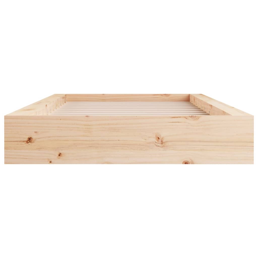 Cadre de lit sans matelas 90x200 cm bois massif