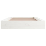 Cadre de lit sans matelas blanc 90x200 cm bois massif