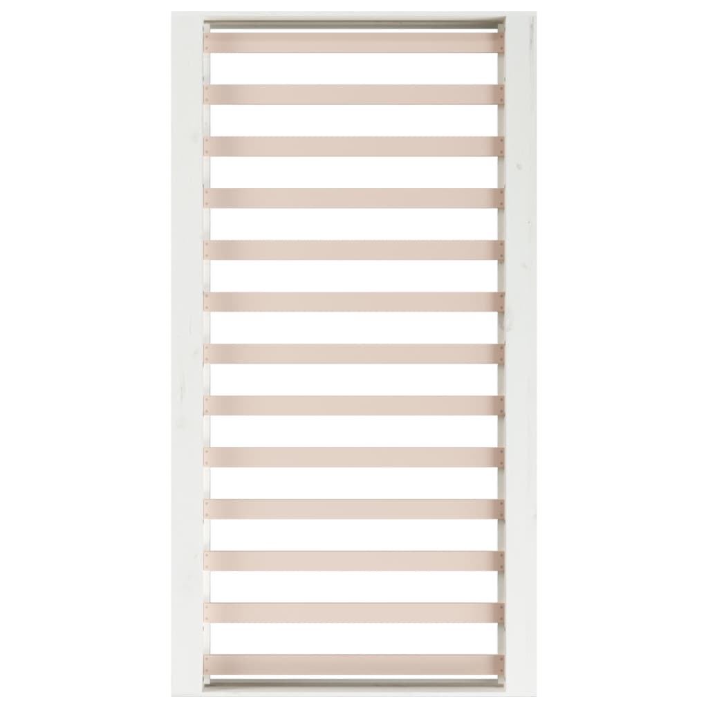 Cadre de lit sans matelas blanc 90x200 cm bois massif