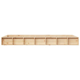 Cadre de lit sans matelas 75x190 cm bois massif