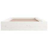 Cadre de lit sans matelas blanc 90x190 cm bois massif