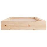 Cadre de lit sans matelas 140x190 cm bois massif