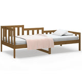 Lit de jour sans matelas marron miel 80x200 cm bois pin massif