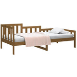 Lit de jour sans matelas marron miel 80x200 cm bois pin massif