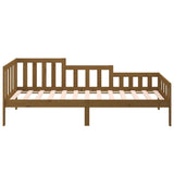 Lit de jour sans matelas marron miel 80x200 cm bois pin massif