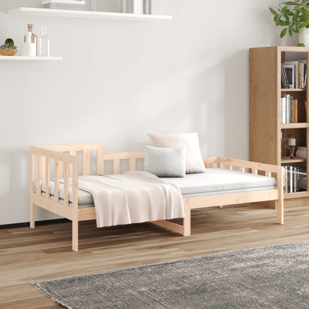 Lit de jour sans matelas 90x200 cm bois de pin massif