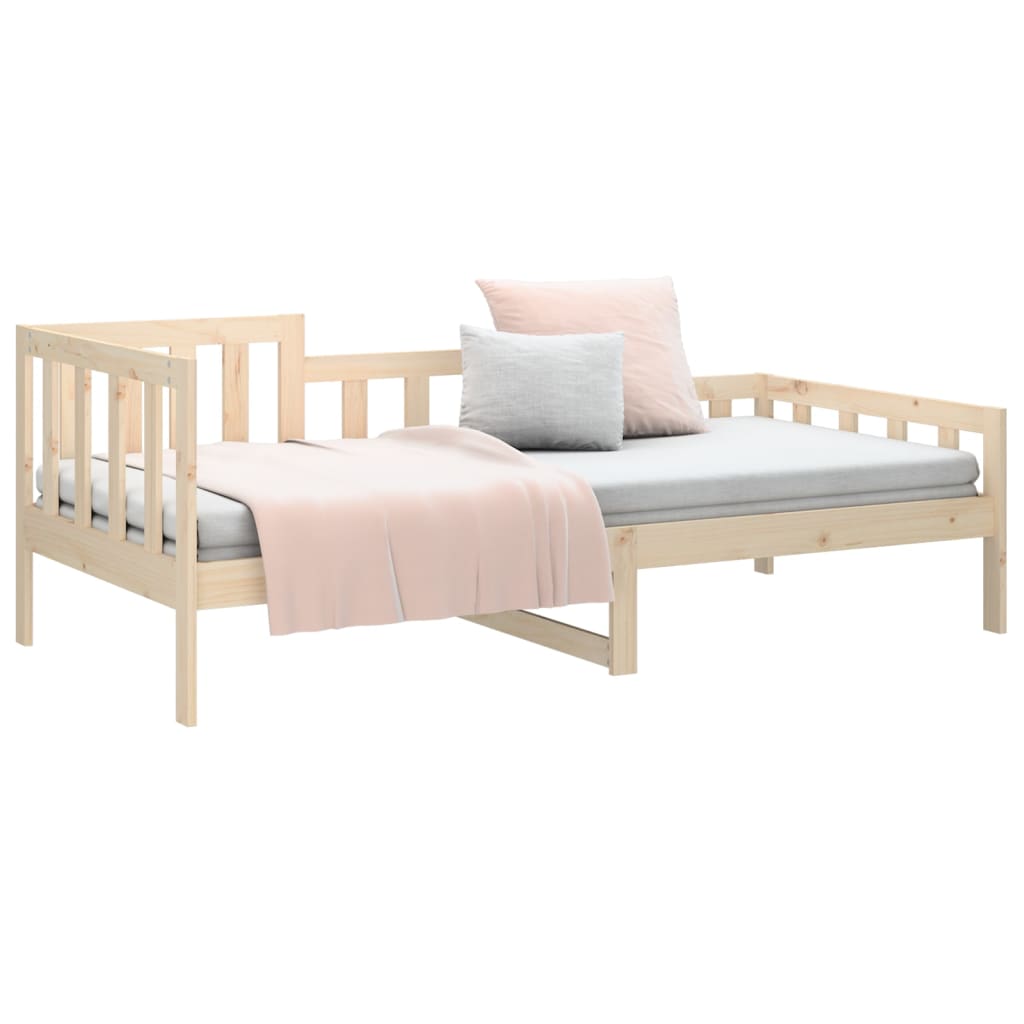 Lit de jour sans matelas 90x200 cm bois de pin massif