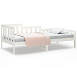 Lit de jour sans matelas blanc 90x190 cm bois de pin massif