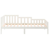 Lit de jour sans matelas blanc 90x190 cm bois de pin massif