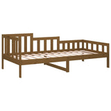 Lit de jour sans matelas marron miel 90x190 cm bois pin massif