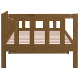 Lit de jour sans matelas marron miel 90x190 cm bois pin massif