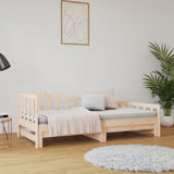 Sliding bed without mattress 2x(80x200) cm Solid pine wood