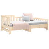 Sliding bed without mattress 2x(80x200) cm Solid pine wood