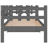 Lit de jour sans matelas gris 90x200 cm bois de pin massif