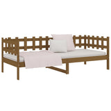 Lit de jour sans matelas marron miel 90x200 cm bois pin massif