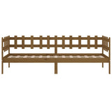 Lit de jour sans matelas marron miel 90x200 cm bois pin massif