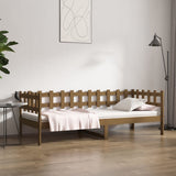 Lit de jour sans matelas marron miel 90x190 cm bois pin massif