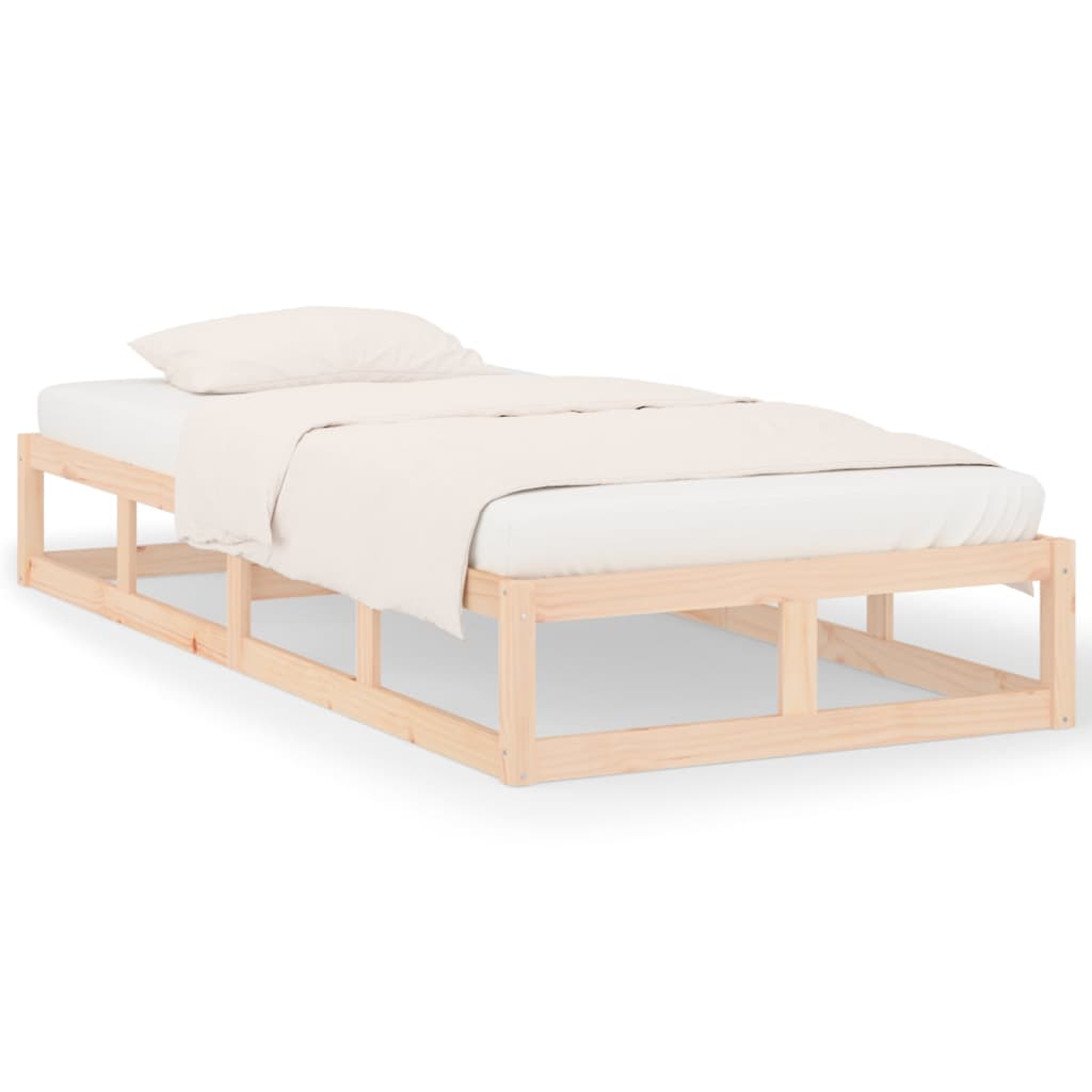 Cadre de lit sans matelas 90x200 cm bois massif