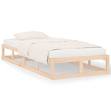 Cadre de lit sans matelas 90x200 cm bois massif