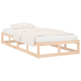 Cadre de lit sans matelas 90x200 cm bois massif