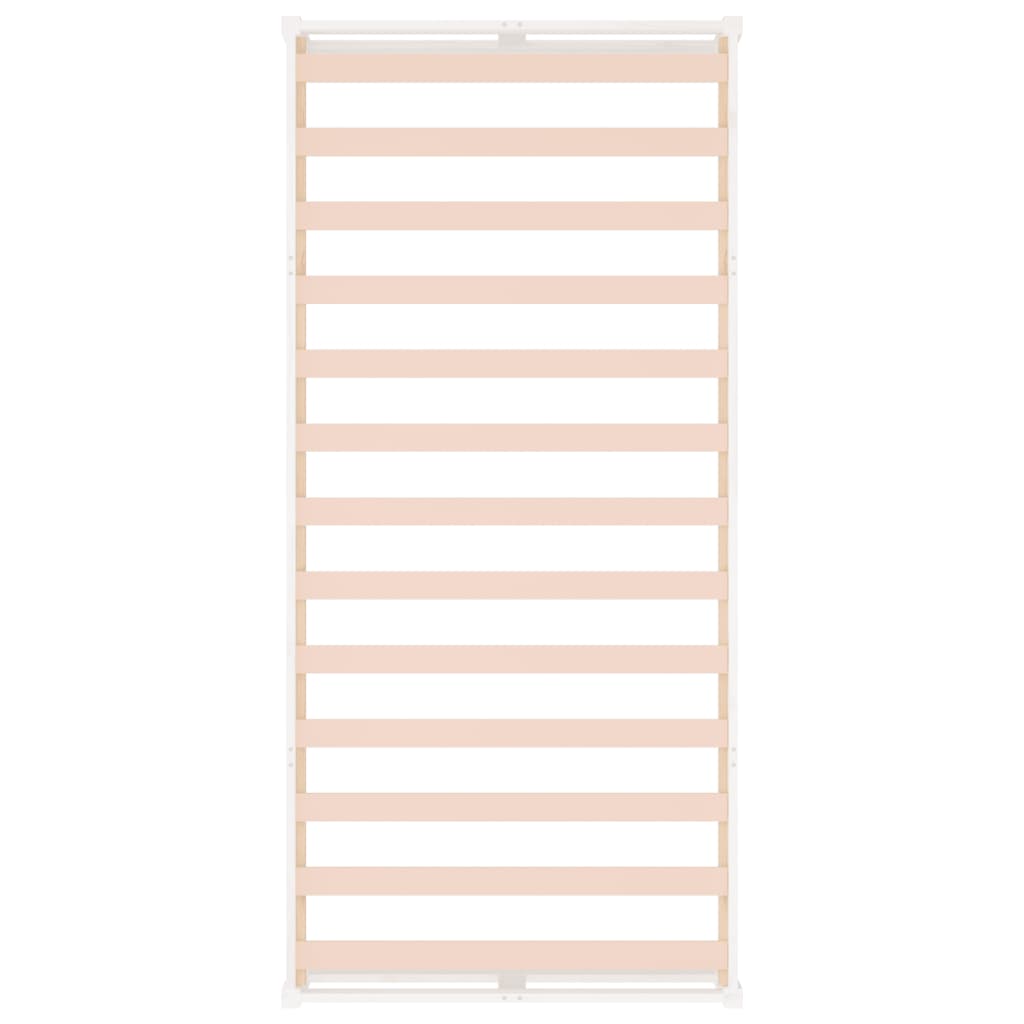 Cadre de lit sans matelas blanc 90x200 cm bois massif