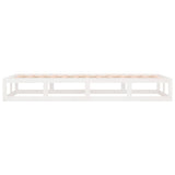 Cadre de lit sans matelas blanc 90x200 cm bois massif