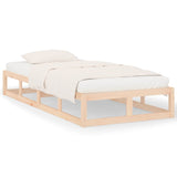 Bed frame without mattress 100x200 cm solid wood