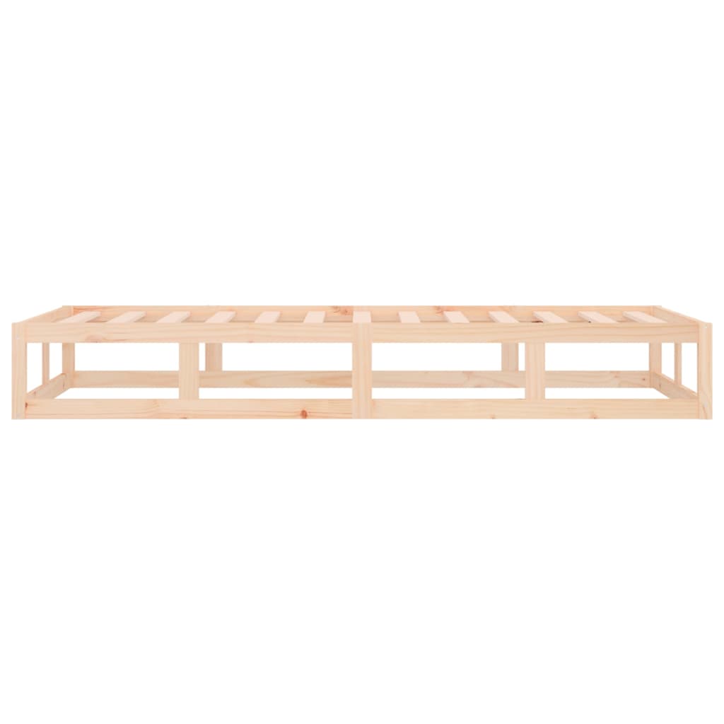 Bed frame without mattress 100x200 cm solid wood