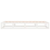 Cadre de lit sans matelas blanc 100x200 cm bois massif