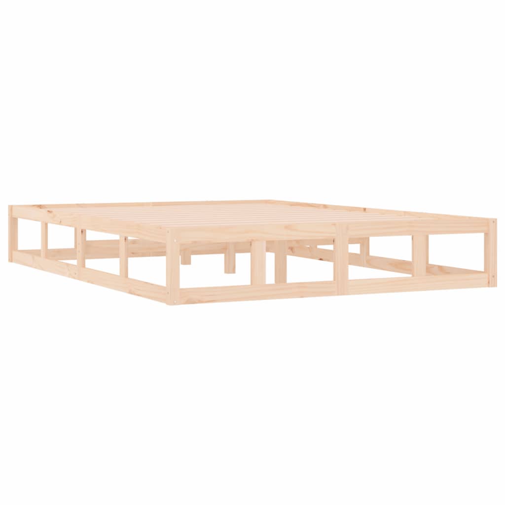 Cadre de lit sans matelas 120x200 cm bois massif