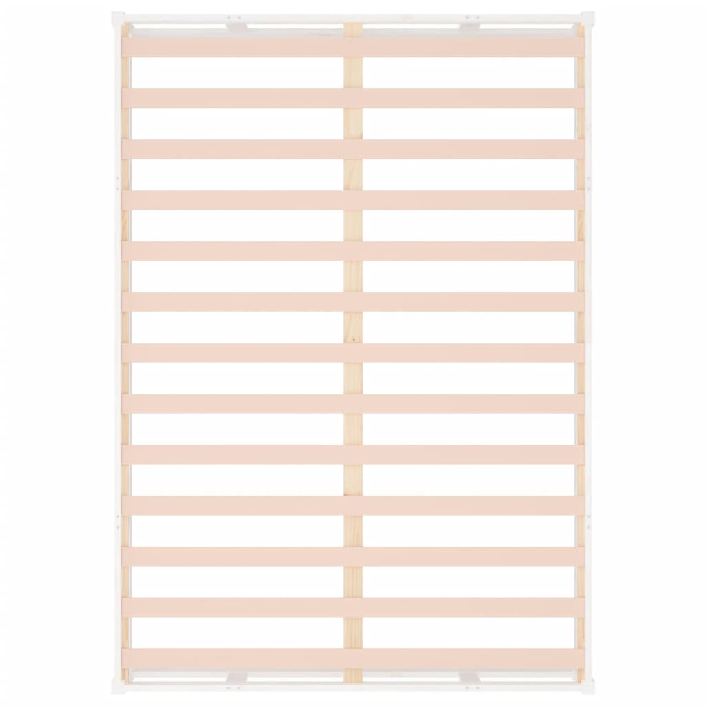 Cadre de lit sans matelas blanc 120x200 cm bois massif