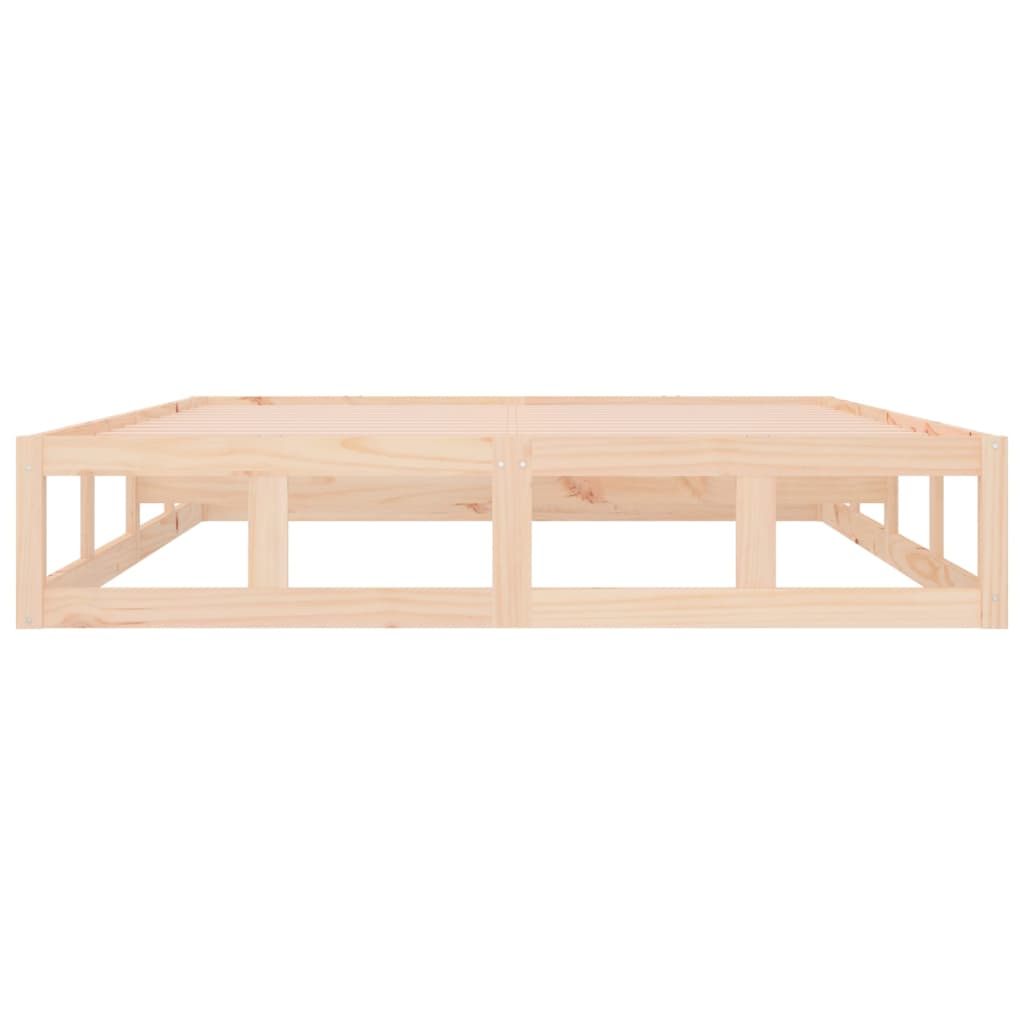 Cadre de lit sans matelas 140x200 cm bois massif