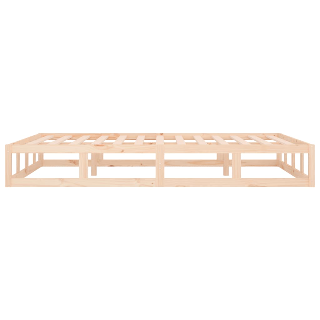 Bed frame without mattress 160x200 cm solid wood