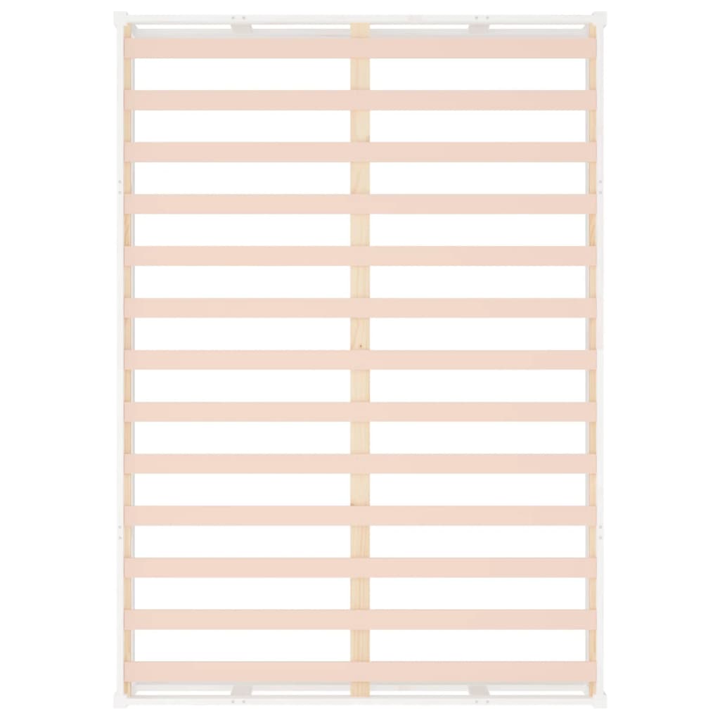 Cadre de lit sans matelas blanc 180x200 cm bois massif