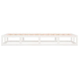 Bed frame without mattress white 75x190 cm solid wood