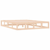 Cadre de lit sans matelas 120x190 cm Petit double Bois massif