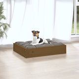 Dog bed Honey brown 51.5x44x9 cm Solid pine wood