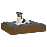 Dog bed Honey brown 51.5x44x9 cm Solid pine wood