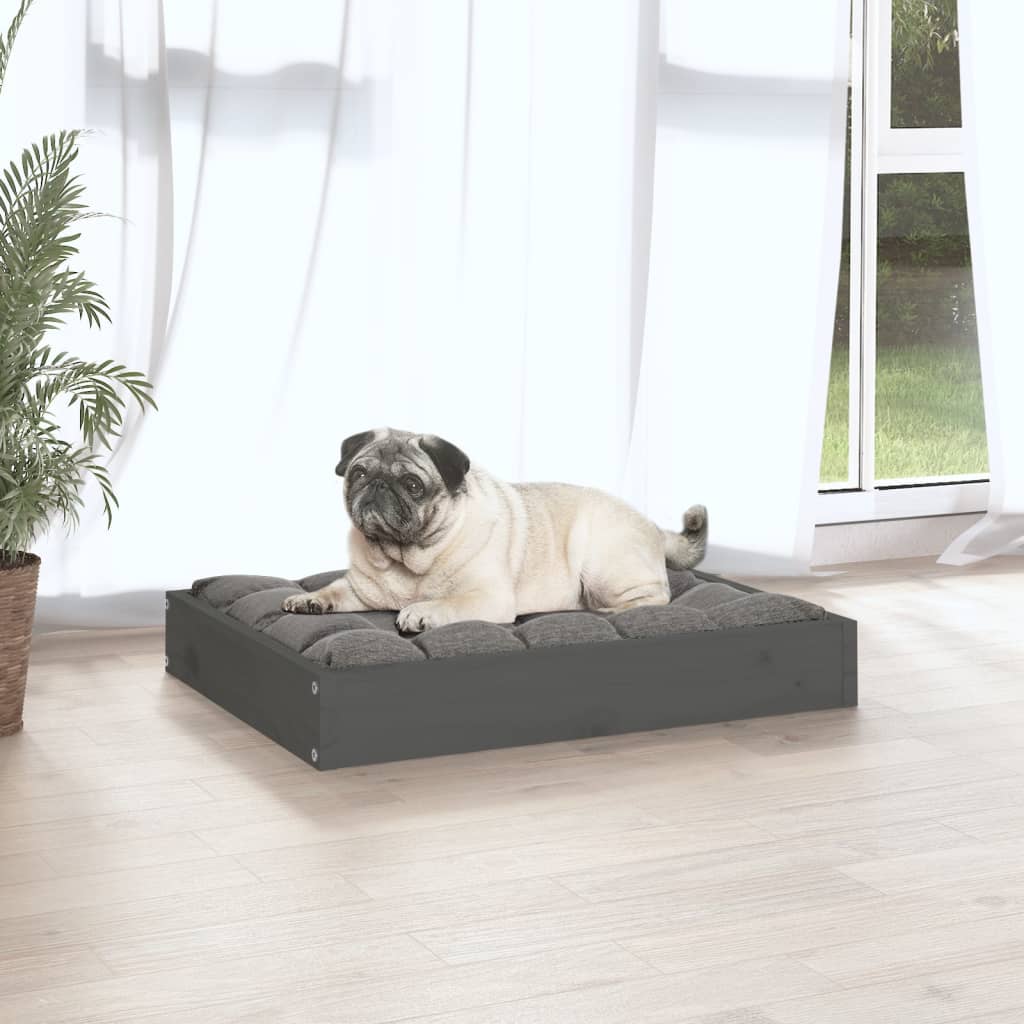 Dog bed Grey 61.5x49x9 cm Solid pine wood