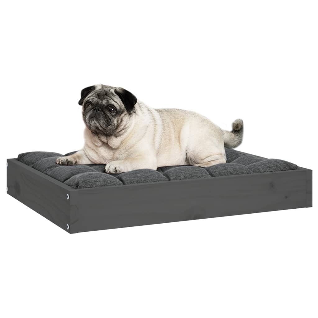 Dog bed Grey 61.5x49x9 cm Solid pine wood